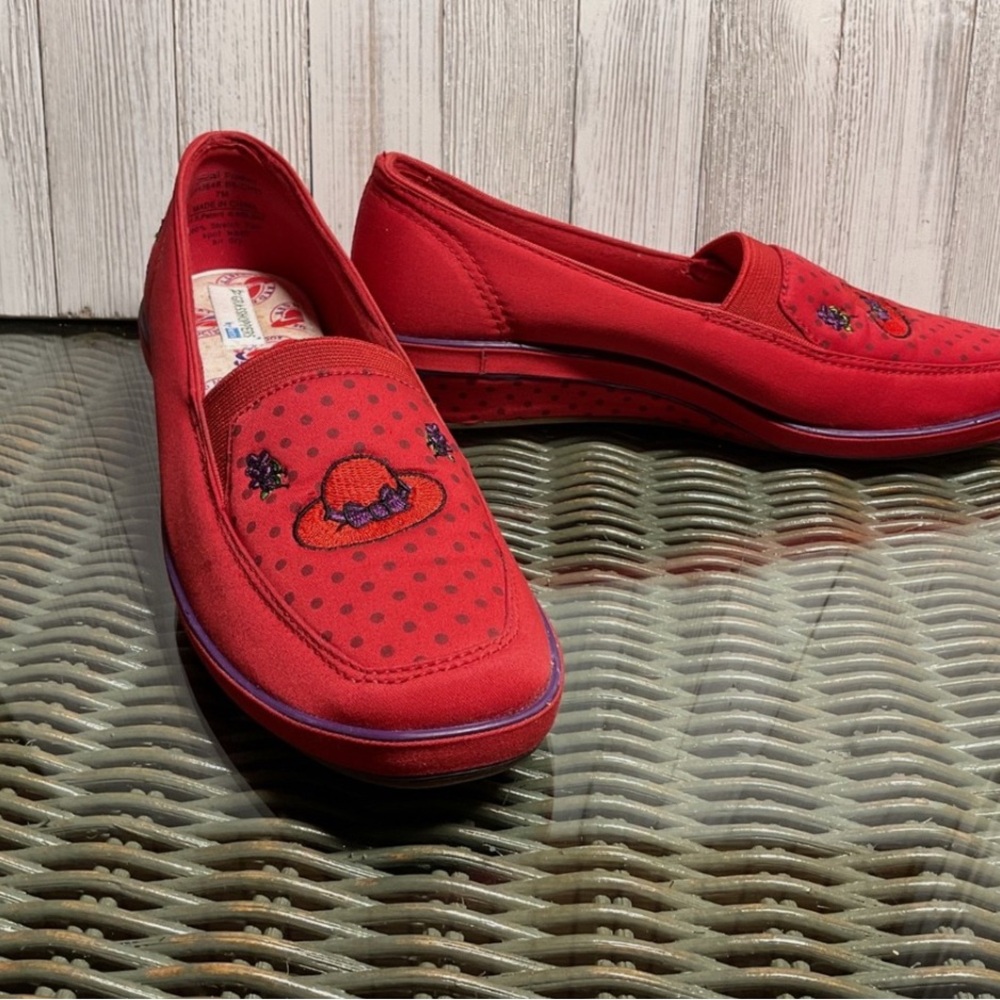 Keds Red Hat Society Grasshoppers Woman Shoes Size 7M